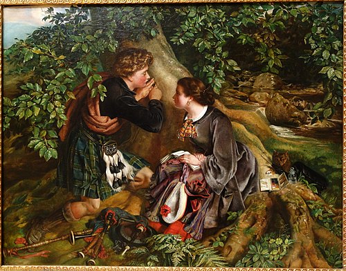 Scottish Lovers, 1863, Daniel Maclise