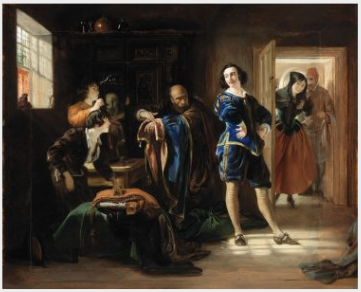 A Scene from Gil Blas, 1839, Daniel Maclise