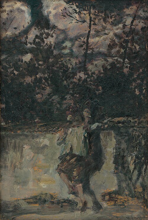 Uličníci z Capri, 1900, Gusztáv Magyar-Mannheimer