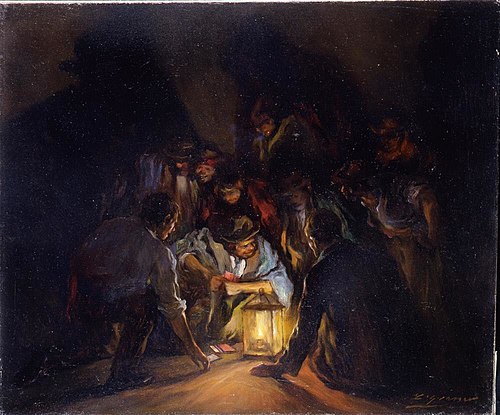 The Card Players, 1908, Lluís Graner