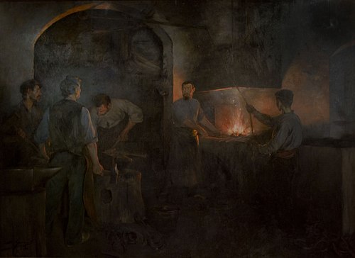 The Forge, 1894, Lluís Graner