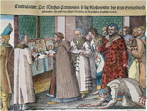 Russian embassy (1576 engraving), , Jost Amman
