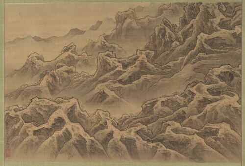 Mountains and Ravine, 1805, Suzuki Fuyō