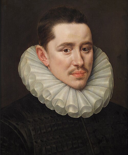 Portrait of a unknown man, 1575, Adriaen Thomasz. Key