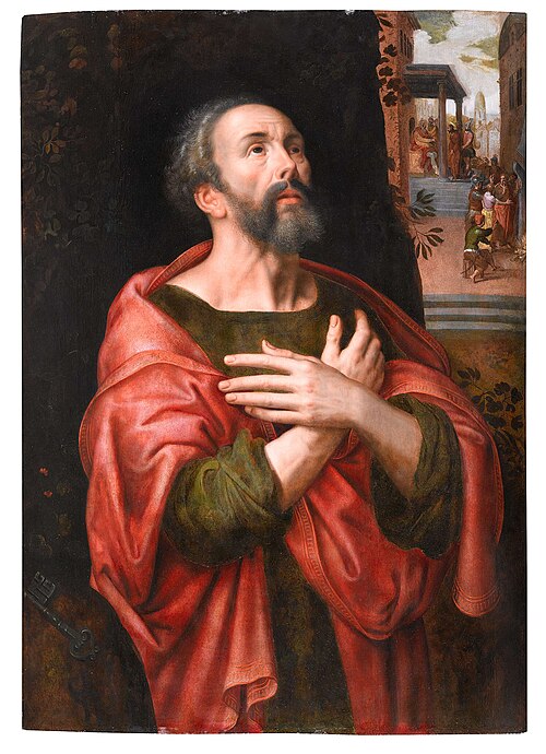 St. Peter Penitent, 1564, Adriaen Thomasz. Key