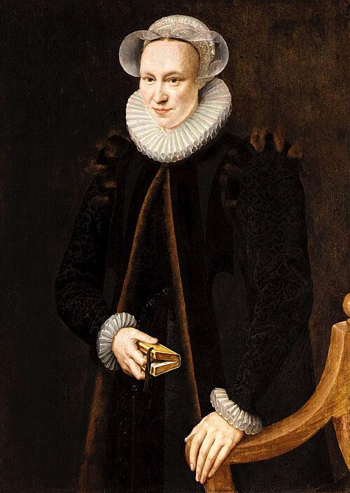 Portrait d'une dame, 1550, Adriaen Thomasz. Key