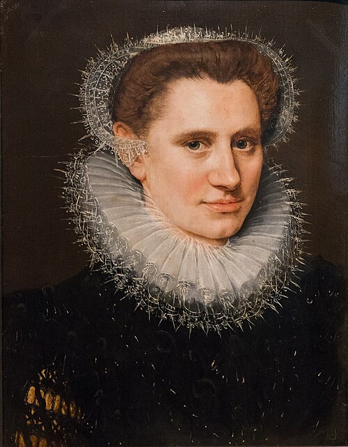 Portrait de femme, 1585, Adriaen Thomasz. Key