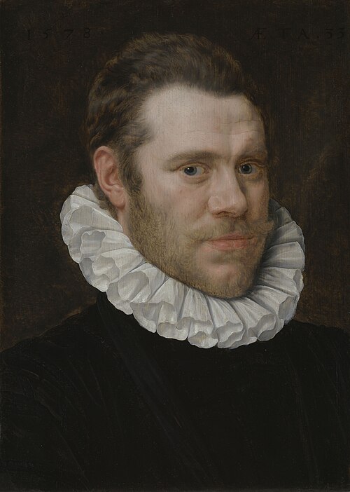 Portrait d'homme, 1578, Adriaen Thomasz. Key