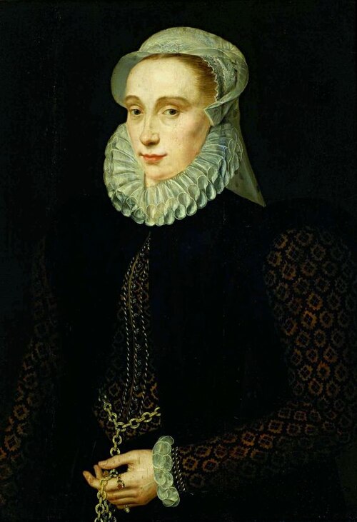 Portrait d'une jeune femme, 1580, Adriaen Thomasz. Key