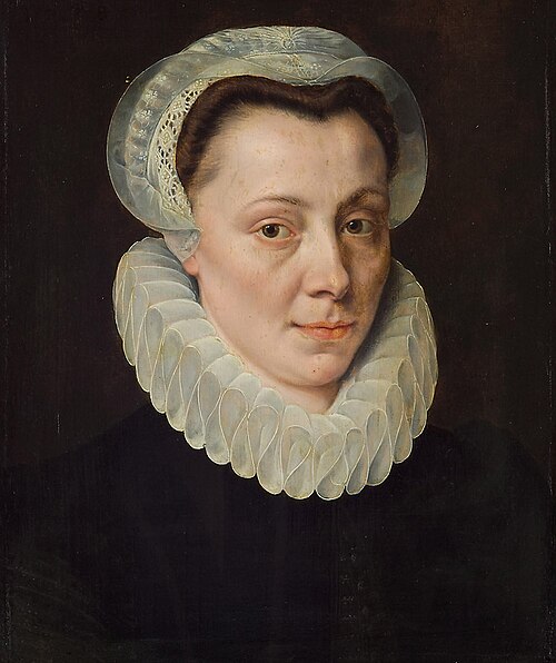 Portrait of a woman, 1578, Adriaen Thomasz. Key