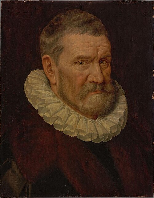 Portrait of a 65-Year-Old Man, 1578, Adriaen Thomasz. Key