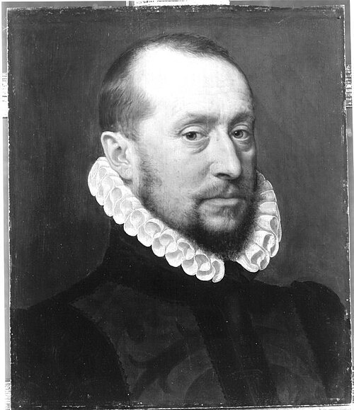 Brustbild eines braunbärtigen Mannes, 1576, Adriaen Thomasz. Key