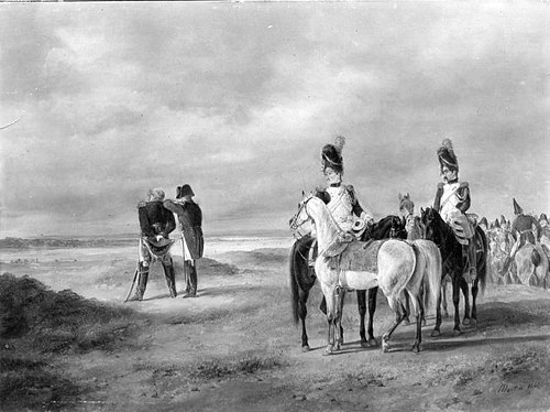 Napoleon auf einer Rekognoszierung, 1840, Dietrich Monten