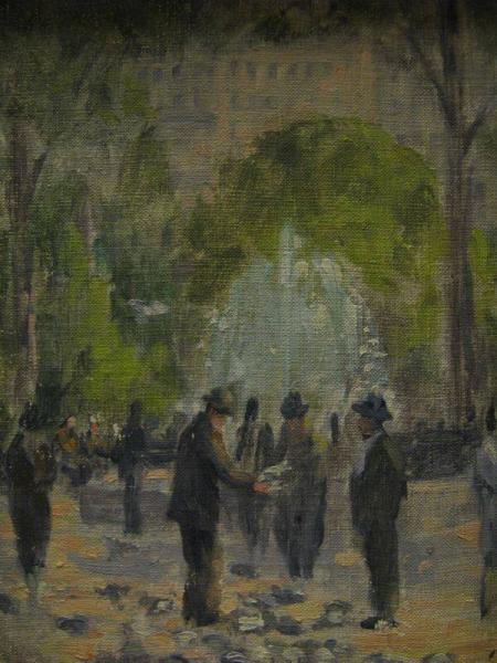 Figures in Park (Study for Madison Square), 1926, Howard A. Thain