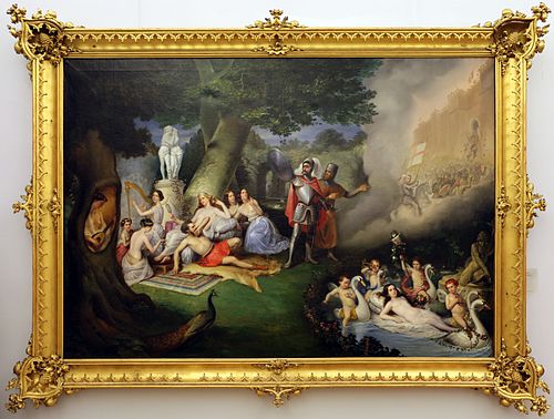 Rinaldo nel giardino di Armida, 1852, Federico Peschiera