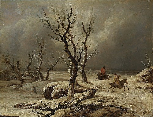 Winterlandschaft mit zwei Reitern, 1777, Ferdinand Kobell