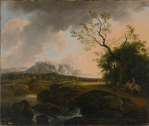 Landscape with Travelers, , Ferdinand Kobell