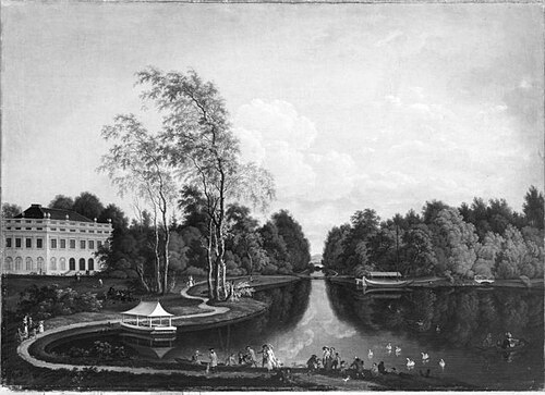 Oberer See im Schönen Busch bei Aschaffenburg (Aschaffenburger Zyklus), 1786, Ferdinand Kobell
