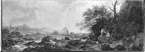 Weite Tallandschaft, 1785, Ferdinand Kobell
