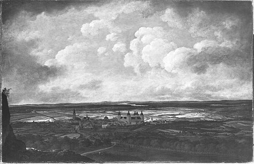 Blick auf Aschaffenburg von Osten (Aschaffenburger Zyklus), 1787, Ferdinand Kobell