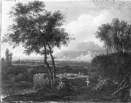 Ideale Landschaft mit Viehherde, 1777, Ferdinand Kobell