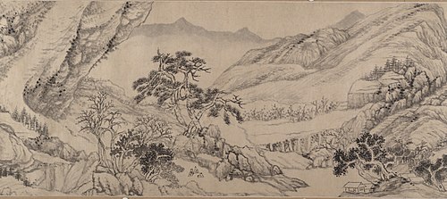 Traveling Amid Streams and Mountains, 1680, Liu Yu