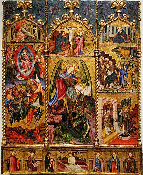 Altarpiece of Saint Michael the Archangel, 1415, Joan Mates