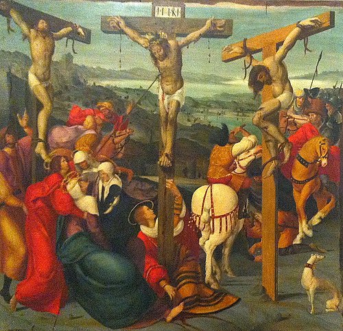 Crucifixión, 1525, Juan de Borgoña