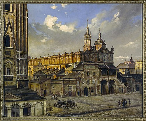Sukiennice (Cloth Hall) in Kraków, 1870, Alexander Gryglewski