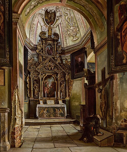 Interior of a Chapel at the Parish Church in Krosno, , Alexander Gryglewski