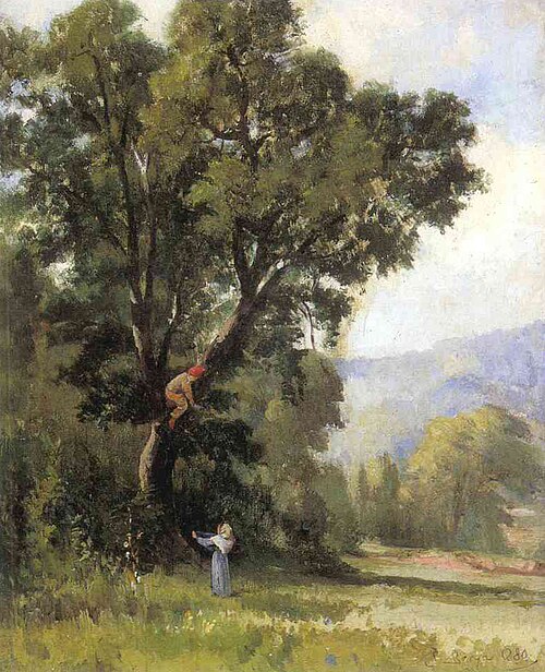 Sense títol (Caçant un niu)., 1880, Josep Berga i Boix