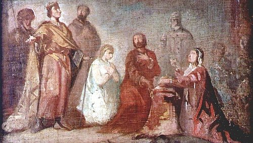 Boceto para La coronación de San Fernando, 1852, José Gutiérrez de la Vega