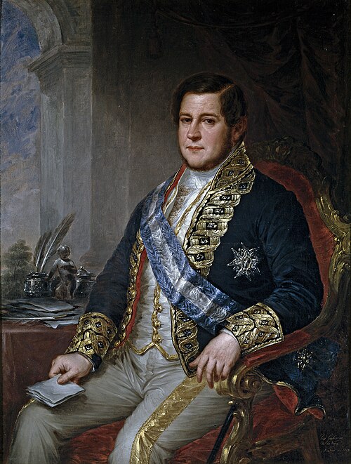 Juan Bravo Murillo ministro de Comercio Instrucción y Obras Públicas, 1848, José Gutiérrez de la Vega