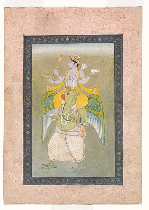 Vishnu on Garuda, 1815, Sajnu of Mandi