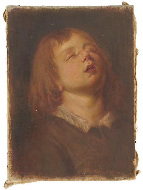 Portrait en buste d’un jeune garçon les yeux fermés, 2000, Paula Maria Margarethe Thomass