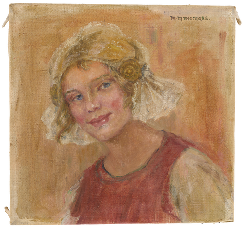 Portrait de jeune fille avec parure de tête, 2000, Paula Maria Margarethe Thomass