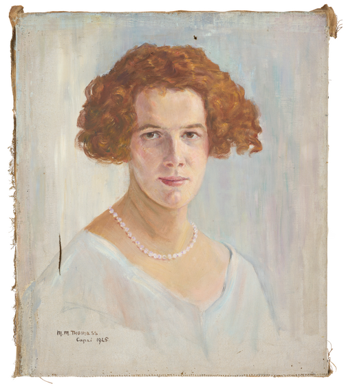 Portrait de femme aux cheveux roux, 1925, Paula Maria Margarethe Thomass
