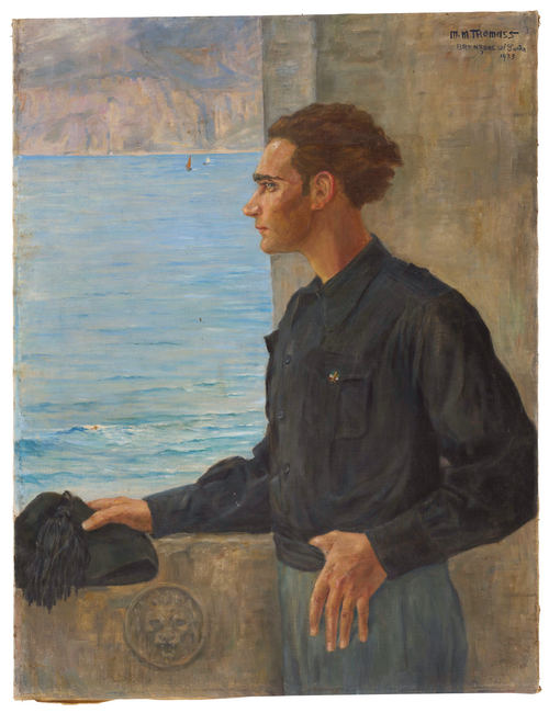 Portrait d’un jeune homme à Brenzone sul Garda, 1933, Paula Maria Margarethe Thomass