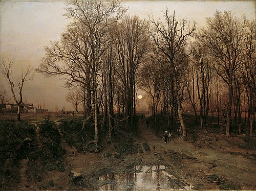 Vorfrühling in der Penzinger Au, 1887, Robert Russ