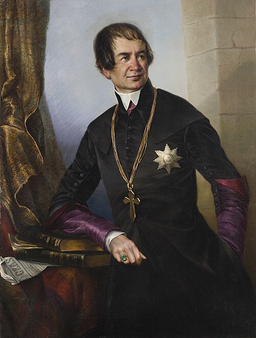 Portrait of Bishop Ludwik Łętowski, 1855, Emil Boratyński-Jurkiewicz