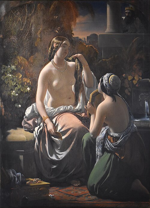 Bethsabée à sa toilette, 1842, Joseph Léon Roland de Lestang-Parade