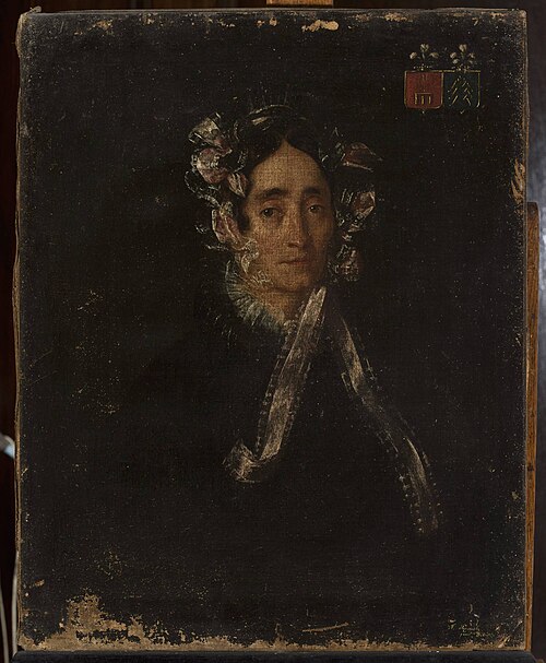 Portrait of a woman in a cap, 1828, Feliks Pęczarski