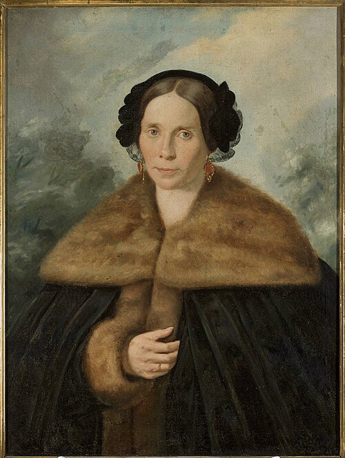Portrait of Mrs. Rudowska., 1848, Feliks Pęczarski