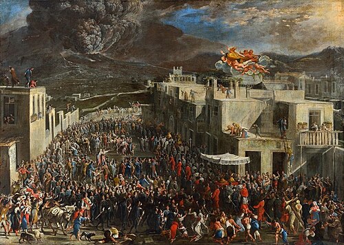 The eruption of the Vesuvius in 1631, 1658, Micco Spadaro