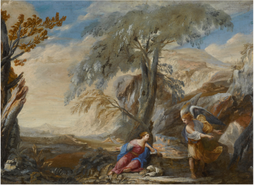 Hagar and the Angel, 1600, Micco Spadaro