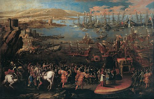 The Landing of the Infanta Marìa at Naples, 1649, Micco Spadaro