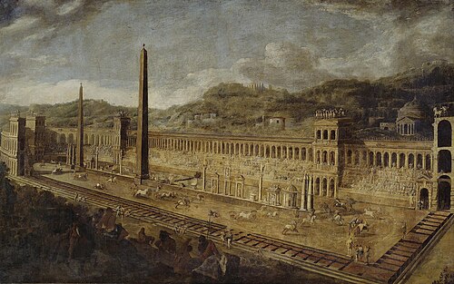 The Circus Maximus in Rome, 1638, Micco Spadaro