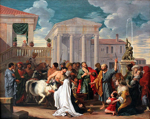 Paul and Barnabas at Lystra, 1678, Johann Heiss