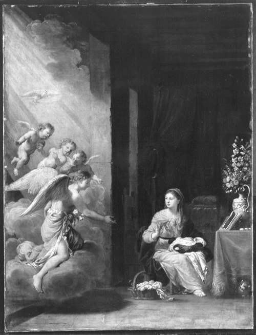 The annunciation to the Virgin, 1676, Johann Heiss