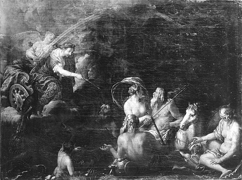 Neptun und Amphitrite auf dem Hippokampenwagen, 1672, Johann Heiss